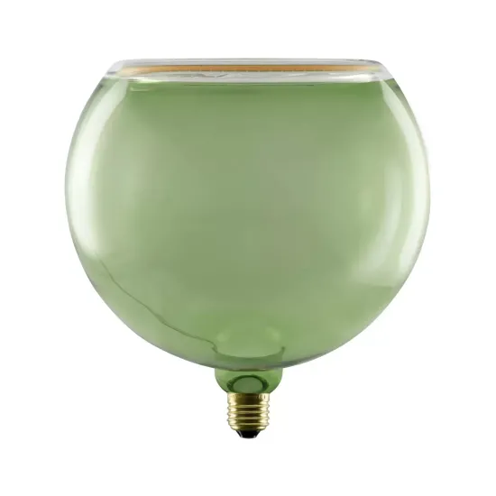SEGULA LED globe lamp Floating, E27, green, G200, 6W, 922, dimmable