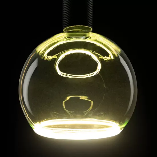 SEGULA LED globe lamp Floating, E27, green, G200, 6W, 922, dimmable