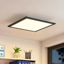 Lindby LED-Panel Nelios, 40 x 40 cm, Black, CCT