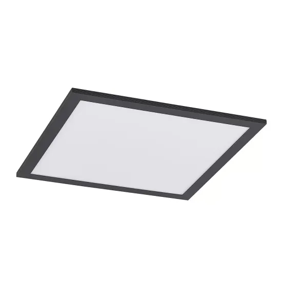 Lindby LED-Panel Nelios, 40 x 40 cm, Black, CCT