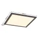 Lindby LED-Panel Nelios, 40 x 40 cm, Black, CCT
