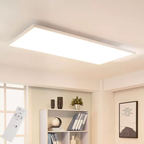Arcchio LED panel Arya, dimmable, 119 cm x 59 cm, metal