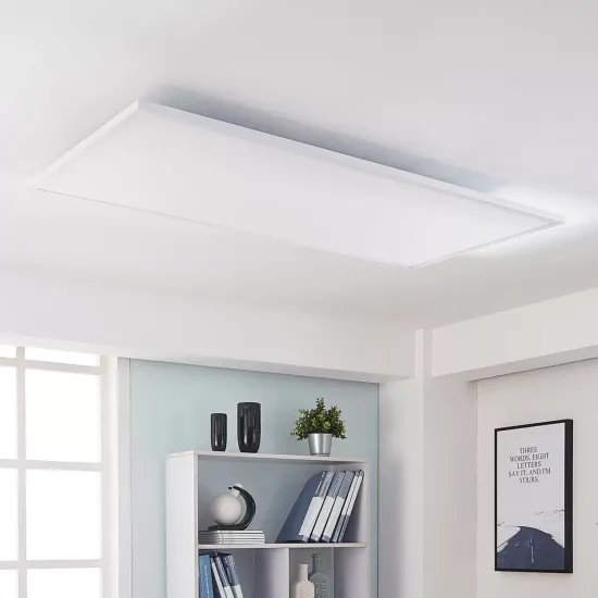 Arcchio LED panel Arya, dimmable, 119 cm x 59 cm, metal