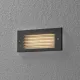 BEGA 33017 LED wall recessed light, 3000K, graphite, 17 cm