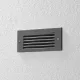 BEGA 33017 LED wall recessed light, 3000K, graphite, 17 cm