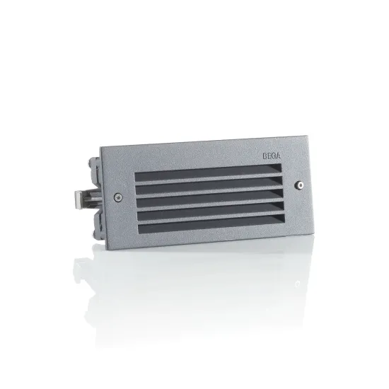 BEGA 33017 LED wall recessed light, 3000K, graphite, 17 cm