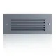 BEGA 33017 LED wall recessed light, 3000K, graphite, 17 cm