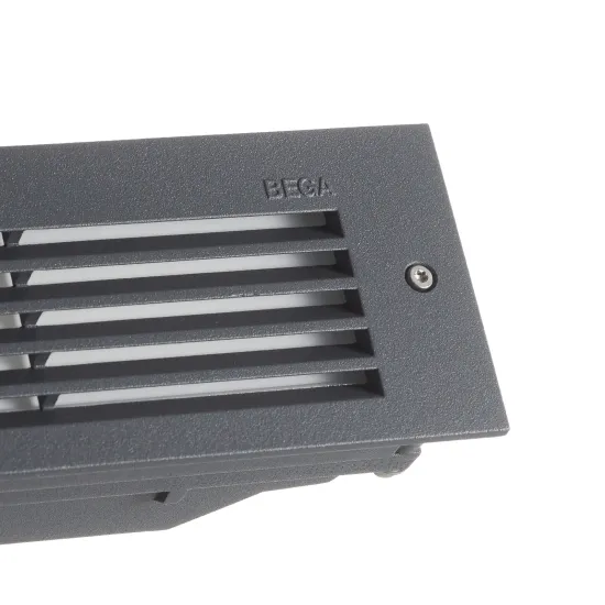 BEGA 33017 LED wall recessed light, 3000K, graphite, 17 cm