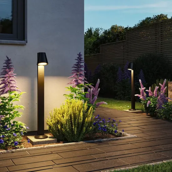 Paulmann Caissa sensor pathway light, anthracite, 3000K