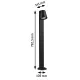 Paulmann Caissa sensor pathway light, anthracite, 3000K
